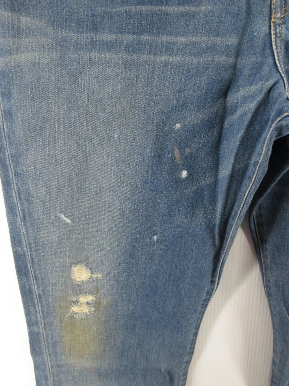 Polo Ralph Lauren Jeans 42X32 Cortland 300 Paint Splatter Distressed
